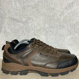 London Fog Mens Bexley Brown Leather Waterproof Outdoor Hikers/Shoes Size US 10M